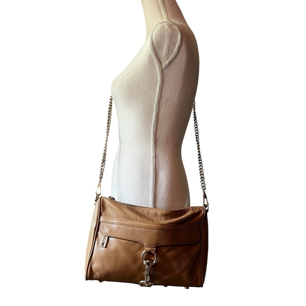 Rebecca Minkoff Tan Crossbody Bag with Sleek Design and Metal Strap - Picture 2 of 10